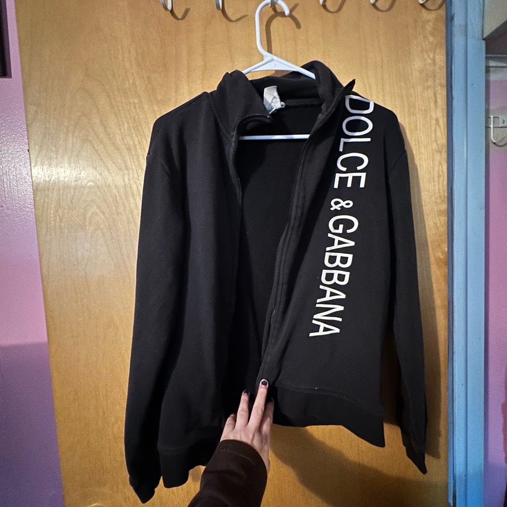 dolce & gabbana zip up jacket